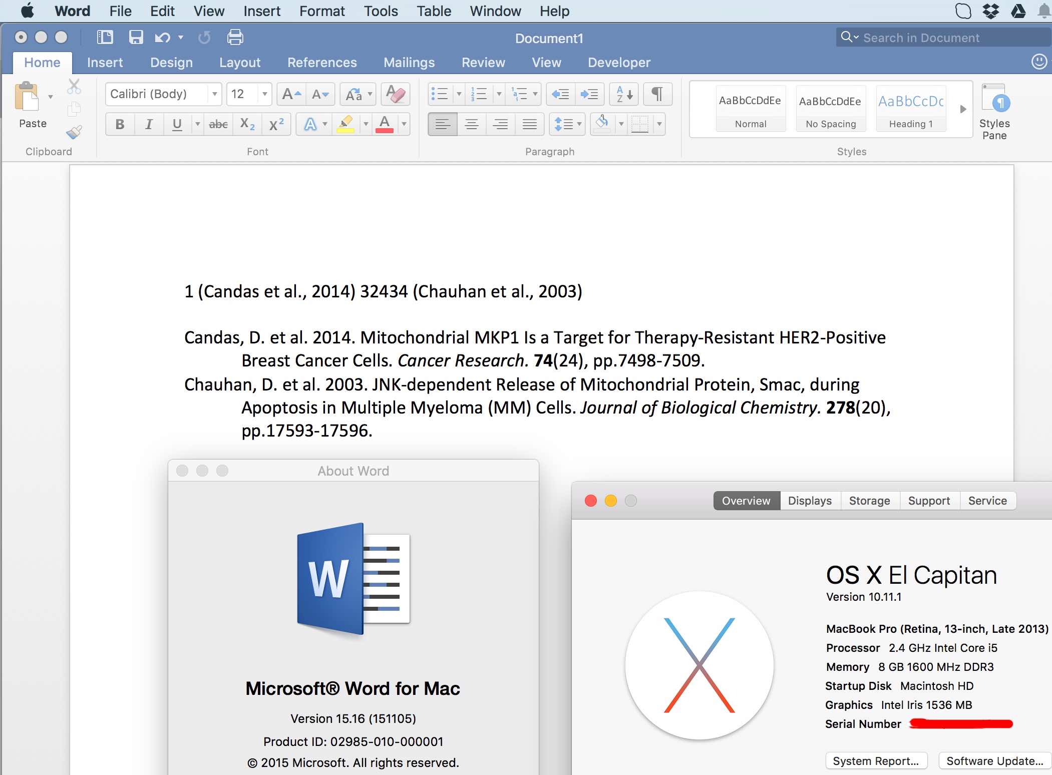adding endnote to word version 16.15 for mac